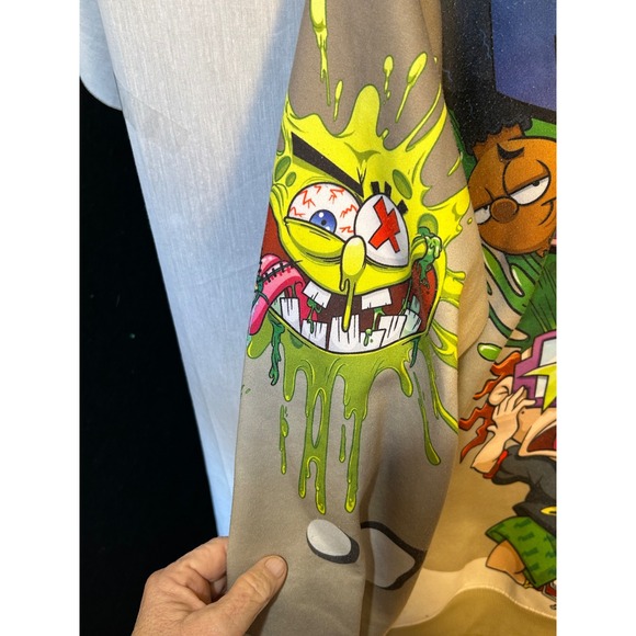 Members Only Nickelodeon Collaboration Graphic Hoodie Sweatshirt Mens Size M - Picture 5 of 8